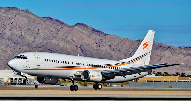 BOEING 737-400 (N458UW) - N458UW Swift Air 1991 Boeing 737-4B7 - cn 25022 / 2010 - Las Vegas - McCarran International Airport (LAS / KLAS)br /USA - Nevada December 2, 2016br /Photo: Tomás Del Coro