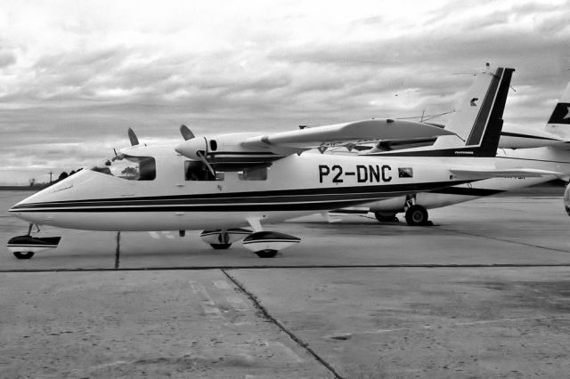 P2-DNC — - PARTENAVIA - P-68B - REG P2-DNC (CN ) - ESSENDON MELBOURNE VIC. AUSTRALIA - YMEN (12/8/1974)35MM NEGATIVE SCAN.