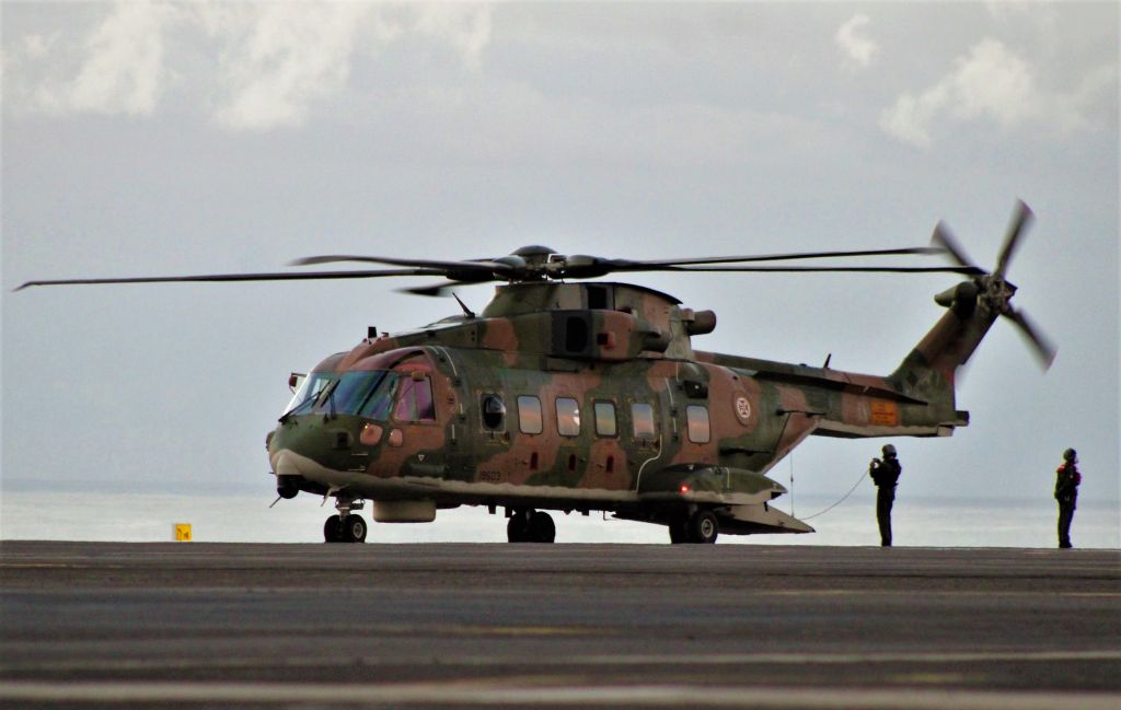 WESTLAND Merlin (FAP19603) - Santa Maria Island International Airport - LPAZ. February 25, 2022.