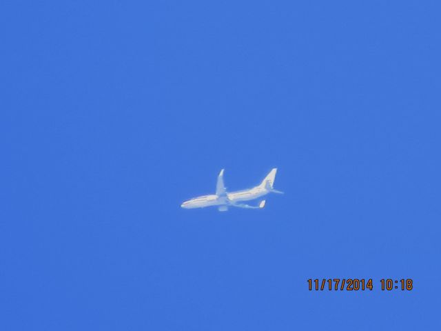 Boeing 737-800 (N912NN) - American Airlines flight 1597 from ORD to MEX over Southeastern Kansas at 30,000 feet.