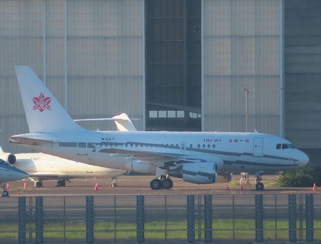 Airbus A318 (M-LILY) - Photo taken on Jul 29, 2023.