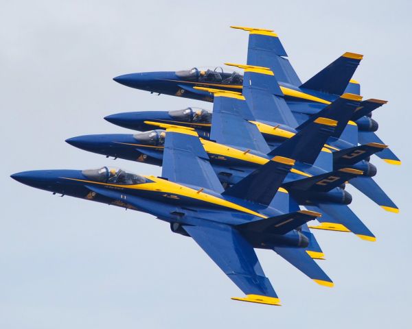 McDonnell Douglas FA-18 Hornet (16-3442) - Blue Angels in Beaufort SC.  Taken 2016.