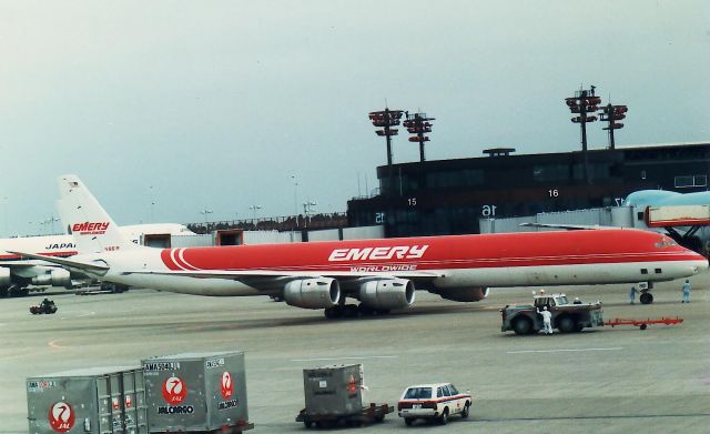 McDonnell Douglas DC-8-70 (N961R) - This is the picture taken before about 30 years, br /but a photo date isnt recording a photo date then, br /and is unclear.br /EB Douglas DC-8-73CFbr /N961R  46133/534  ex N801WA  N6165A