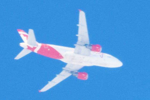 Airbus A319 (C-GBHR) - C-DBHR Airbus A-319 114 Air Canada Rouge AC1974 De Montréal YUL  vers Québec YQB Altitude 7010 Mètres. Vitesse 757 KM/H. Survolant la ville de Lavaltrie QC. Le 10-02-2025 à 13:31.
