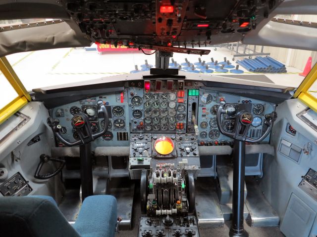 KYIP — - A KC135 cockpit at the Yankee Air Museum @ KYIP.