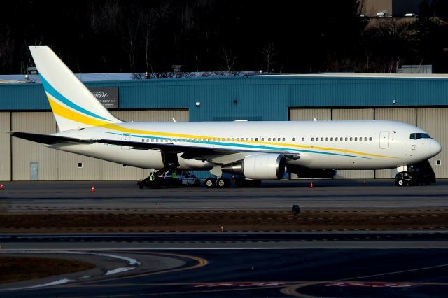 BOEING 767-200 (P4-CLA) - Comlux Aviation 767 on the Signature ramp at KMHT