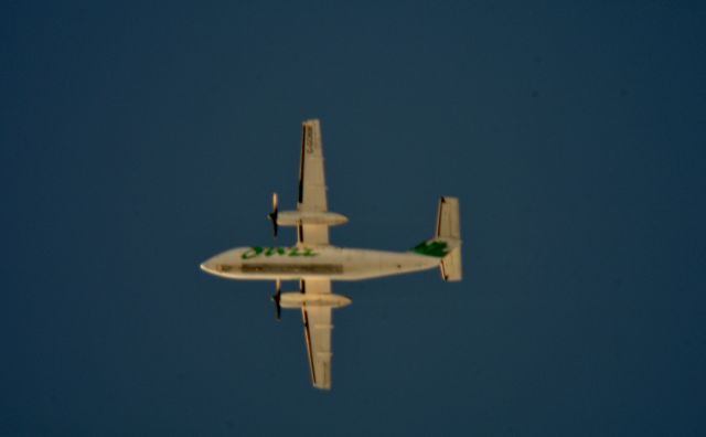 de Havilland Dash 8-100 (C-GONW) -  JZA7893 Toronto Pearson to Port Columbus over Cleveland 14,000 ft. 02-25-15.