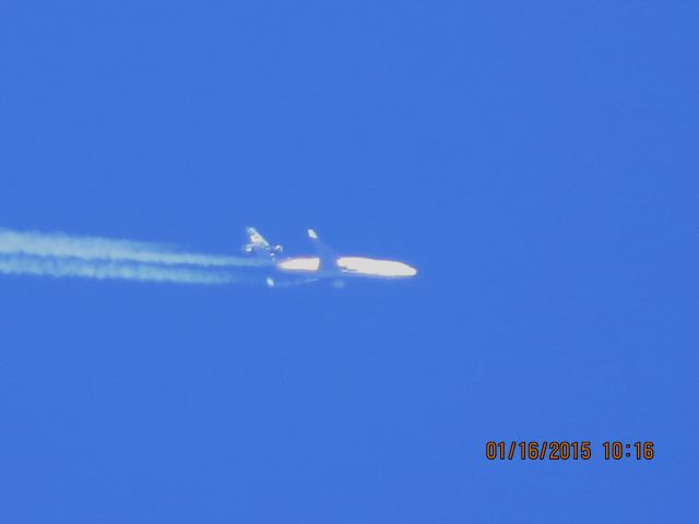 Boeing MD-11 (N272UP) - UPS flight 2915 from ONT to SDF over Southeastern Kansas at 37,000 feet.