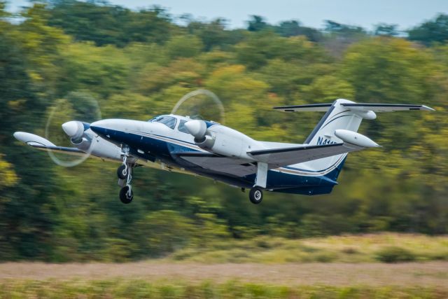 Piper Cheyenne 400 (N411BG) - Piper Cheyenne 400 N411BG,  taking off from Wings Field (KLOM)