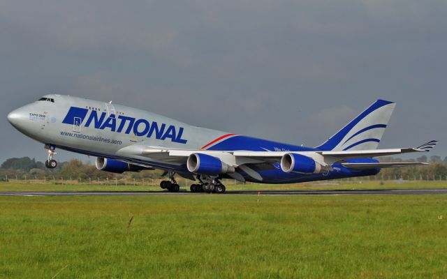 Boeing 747-400 (N952CA) - national b747-4 n952ca dep shannon 1/10/15.