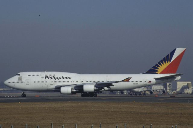 Boeing 747-400 (N753PR) - Departure at Narita Intl Airport Rwy34L on 1999/01/23