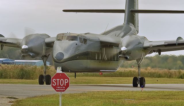 De Havilland Canada DHC-4 Caribou (N238PT) - Refurbished DHC-4 Caribou, Cape May County NJ,  Taxing to RWY 19 for takeoff.  Pen Turbo Aviation, refurbished.