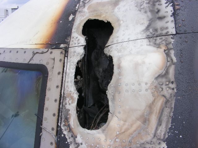 N830AS — - not Lightning Strike.  a cockpit fire, due to an electrical short.