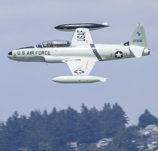 Lockheed T-33 Shooting Star (N21306) - During the Tacoma Freedom Festival 2013