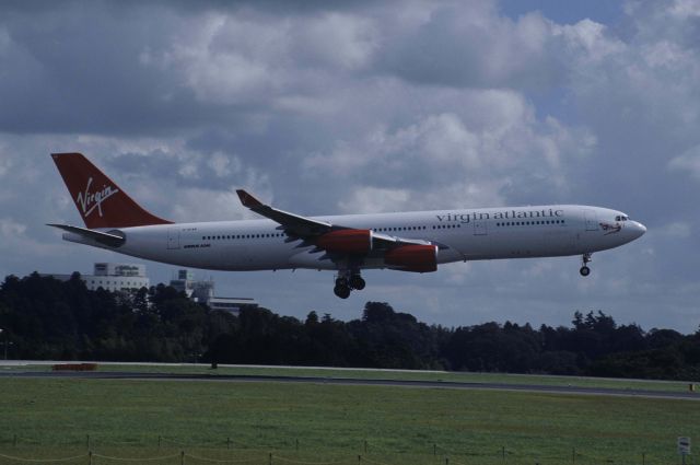 Airbus A340-300 (G-VFAR) - Short Final at Narita Intl Airport Rwy16R on 1998/09/20