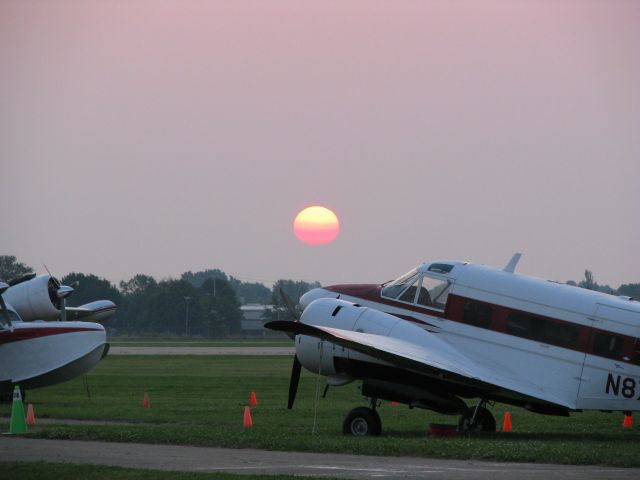 Beechcraft 18 (N87711) - Morning at AirVenture 2008