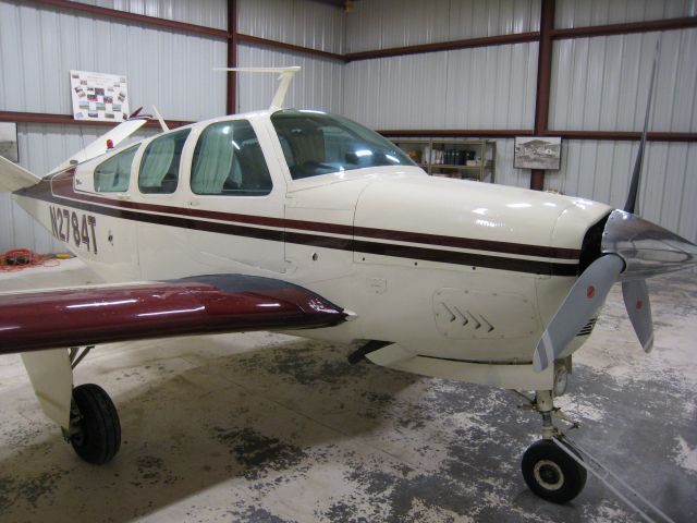 Beechcraft 35 Bonanza (N2784T) - In the hangar, at last!