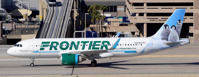 Airbus A320 (N344FR) - phoenix sky harbor international airport 07MAR20