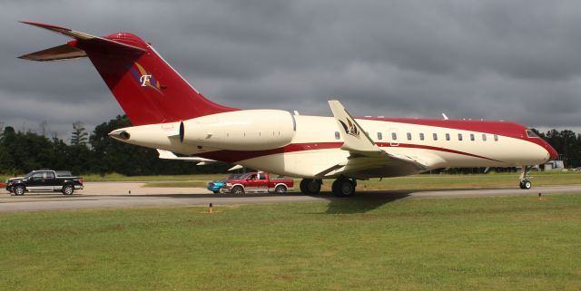 Bombardier Global Express — - A Bombardier BD-700-1A10 Global Express taxiing at Northwest Alabama Regional Airport, Muscle Shoals, AL - August 2, 2018. Tail number scrubbed at the request of the crew.