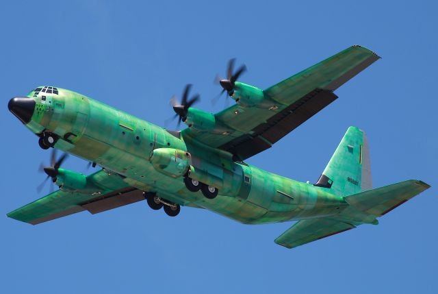 Lockheed EC-130J Hercules (18-5921) - FIXER 55 flying over the runway at MGE after standard flight test procedures over Chattanooga. Photo taken on 6/15/2021