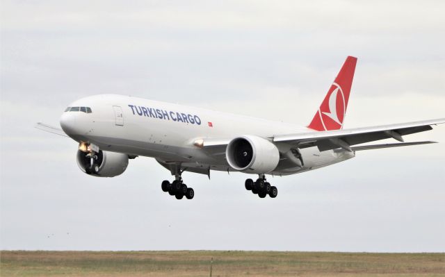 Boeing 777-200 (TC-LJR) - turkish cargo b777-f tc-ljr landing in shannon from istanbul 8/2/21.