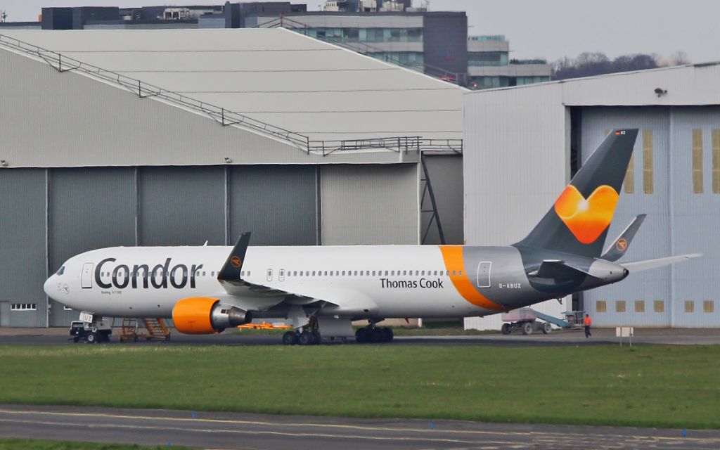 BOEING 767-300 (D-ABUZ) - condor b767-3 d-abuz preparing for its dep from shannon 22/4/16.