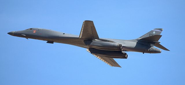 Rockwell Lancer (86-0126) - "Hungry Devil" Blasting out of Dyess AFB