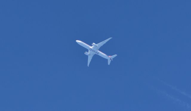 Boeing 777 (QTR98Q) - Qatar Airways (25th Anniversary Retro Livery) Boeing 777-3DZ(ER) A7-BAC 36,000 ft