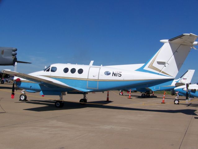 Beechcraft King Air F90 (N15) - This Beech King Air F90 was on display with several other King Airs as part of the FAAs Flight Standards Office display at the 2009 Alliance Air Show