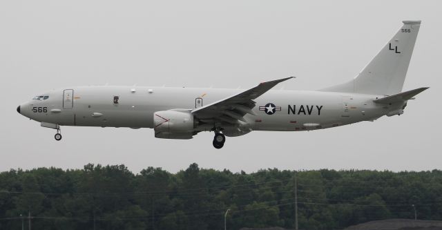 16-9568 — - A Boeing P-8A Poseidon of Patrol and Reconnaissance Squadron (VP) 30 FRS doing touch and go's on 36R under smoke and haze at Carl T. Jones Field, Huntsville International Airport, AL - mid-afternoon, August 2, 2021.