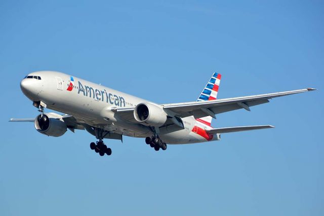 Boeing 777-200 (N766AN) - American Boeing 777-223ER N766AN first flew on June 18, 2003. Its construction number is 32880. It was delivered to American on June 30, 2003. 