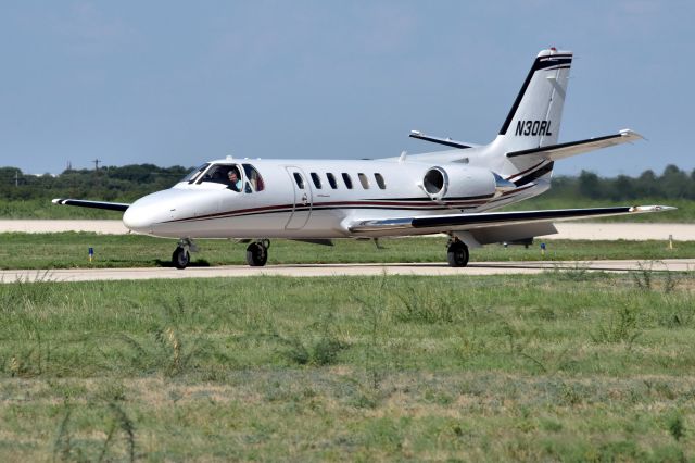 Cessna Citation II (N30RL) - Taxied off the runway just before they landed and snagged this shot as they exited the runway.