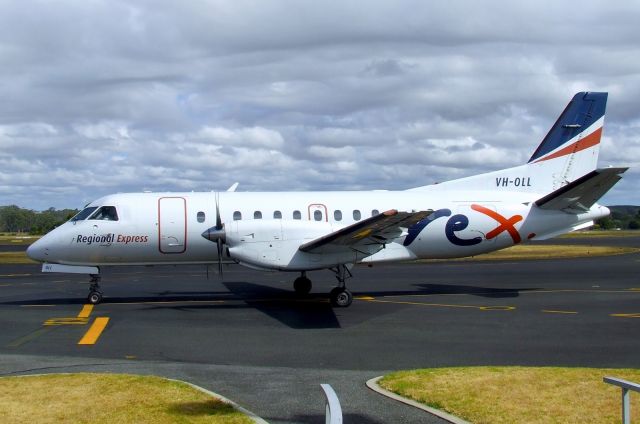 Saab 340 (VH-OLL) - This Regional Express Airlines Saab 340B VH-OLL (340B-175) is usually based in Adelaide. Ex KLM Cityhopper PH-PSA, at Burnie-Wynyard Tasmania.