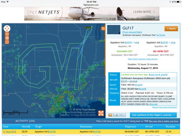 Gulfstream Aerospace Gulfstream G650 (GLF17)