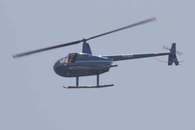Robinson R-44 (N4783R) - Robinson R-44 over Folly Beach, SC for Salute from the Shore VI, 4 July 2015