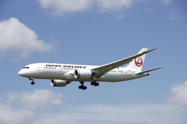 Boeing 787-8 (JA827J) - Final Approach to Narita Intl Airport Rwy16L on 2013/08/20