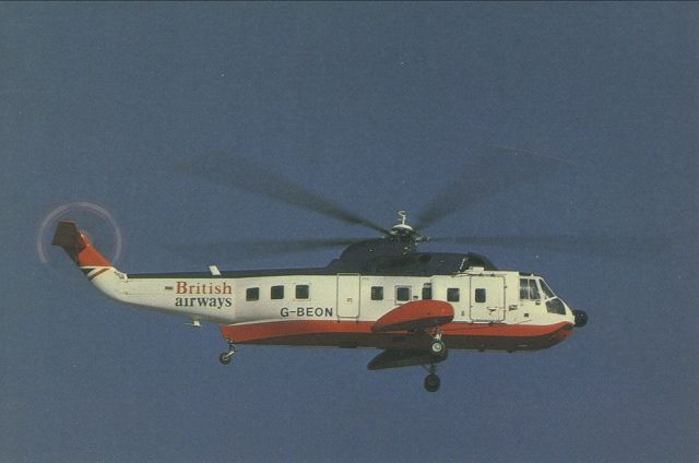 Sikorsky Sea King (G-BEON) - SCANNED FROM POSTCARDbr /BRITISH AIRWAYS