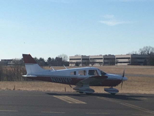 Piper Cherokee (N101VP) - N101VP (P28A) departing Wings Field (KLOM)br /Photo Date: January 30, 2021