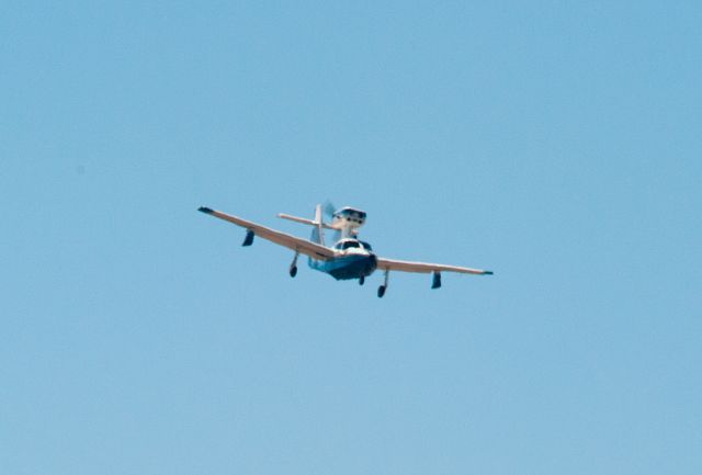 Piper PA-30 Twin Comanche (N110W) - This float plane is turning from base to final for 27 at Carson City