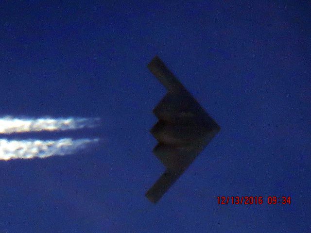 Northrop Spirit (82-1071) - Over Southeastern Kansas on an early morning flight.