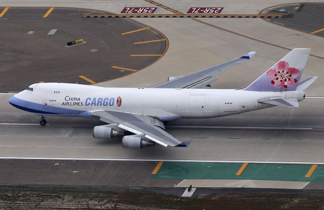 Boeing 747-400 — - Taking off.