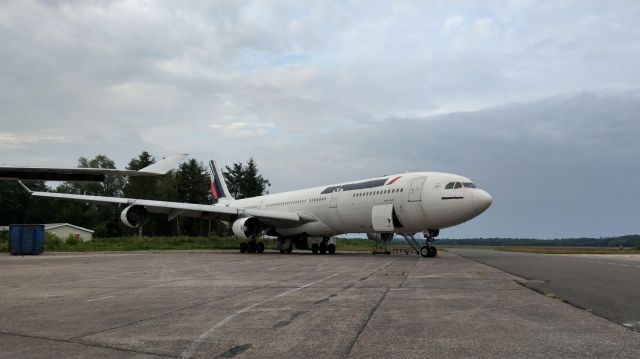 Airbus A340-300 (F-GLZR) - Former Air France Airbus A340-300 F-GLZR @ Aircraft End-of-Life Solutions (AELS). The aircraft will be scrapped in a couple of weeks. Most parts are sold and re-used. Photo taken 24th may 2018