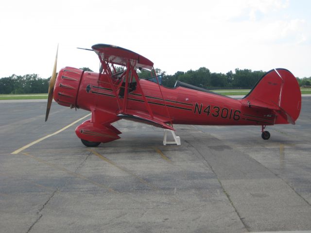 WACO O (N43016) - Parked near the hangar after a fun ride.