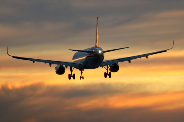 Airbus A319 — - Early evening 27 arrival