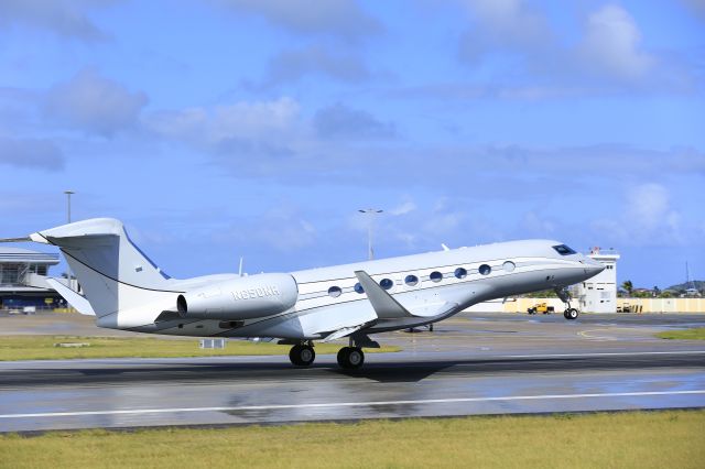 Gulfstream Aerospace Gulfstream G650 (N650NR) - N650NR departing TNCM