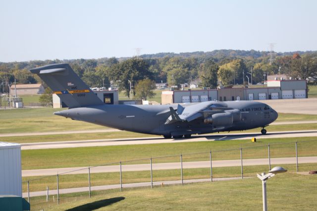 Boeing Globemaster III (N50102) - Massive beast of a C-17 Globemaster III making a surprise landing at Indianapolis