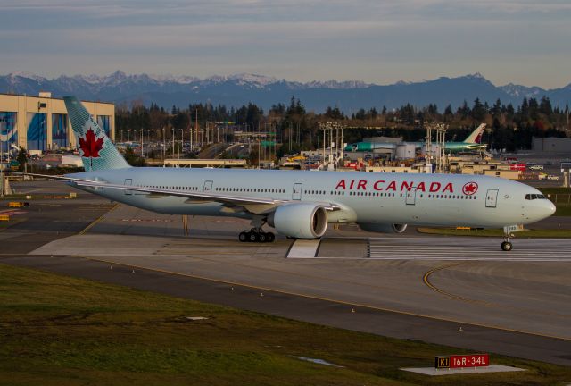 C-FNNQ — - Customer deliver of Air Canada 777-300ER on 11/22/13. Taken from the Future of Flight Center observation deck.