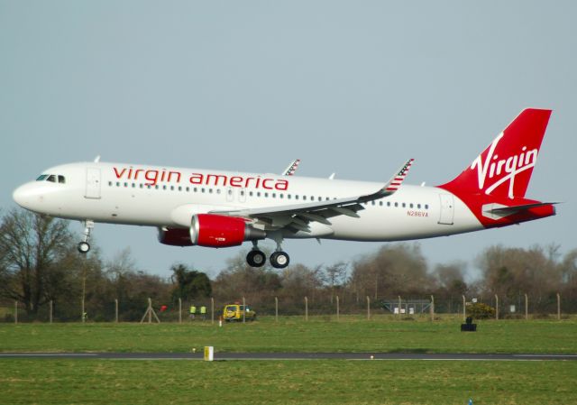 Airbus A320 (N286VA) - Delivery Flight at Shannon