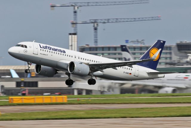 Airbus A320neo (D-AIND) - LH943 on the return to Frankfurt.