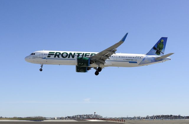 Airbus A321neo (N636FR) - 33L arrival from PHL 04/09/24 